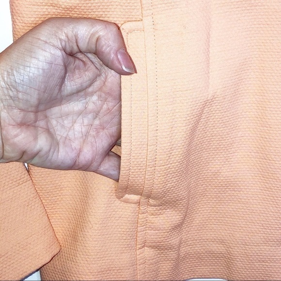 Eileen Fisher Peach Button Up Jacket - Picture 5 of 8